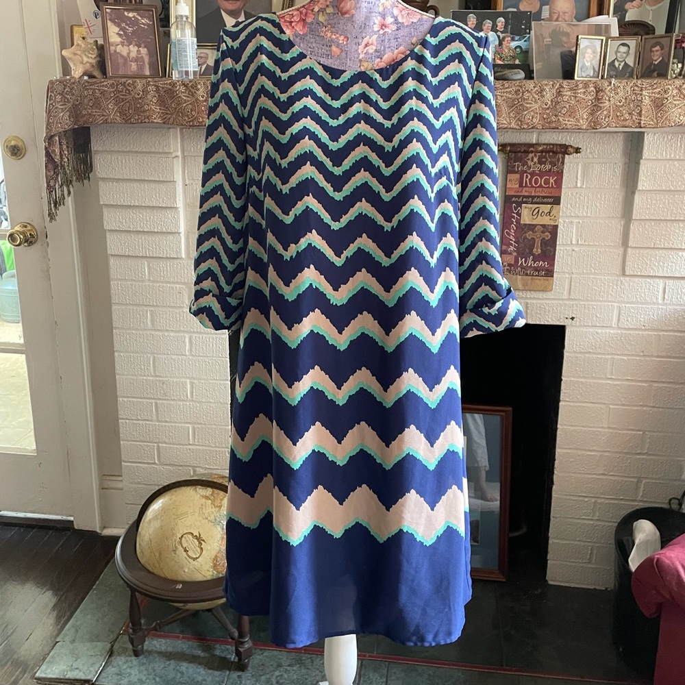 Luxology Chevron Dress